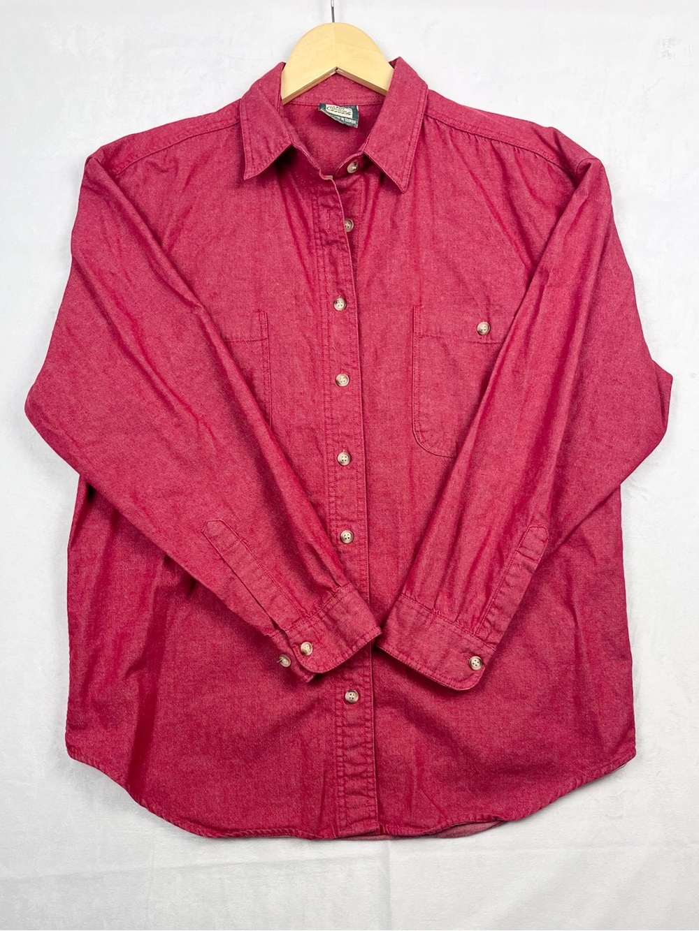Lady Foot Locker Vintage 90s Red RedButton-Up Shirt